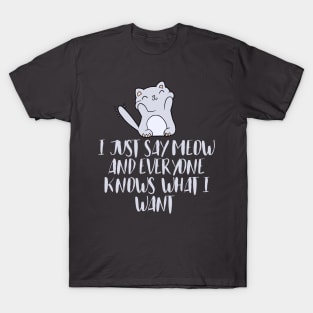 When i say meow T-Shirt